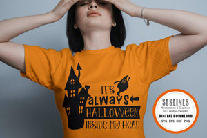 Halloween SVG - Always Halloween Cut File - SLSLines