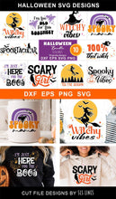 Load image into Gallery viewer, Halloween SVG Bundle - 10 Spooky Retro Cut File Designs - SLSLines