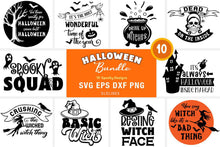 Load image into Gallery viewer, Halloween SVG Bundle - Spooky Witch &amp; Pumpkin Cut Files - SLSLines