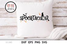 Load image into Gallery viewer, Halloween SVG | Spooktacular Crow Cut File - SLSLines