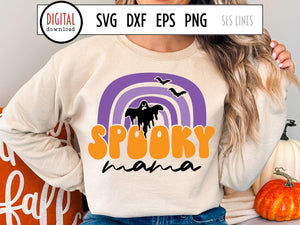 Halloween SVG | Spooky Mama Cut File - SLSLines