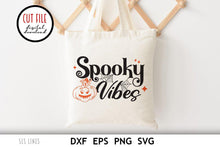 Load image into Gallery viewer, Halloween SVG | Spooky Vibes Retro Cut File - SLSLines