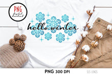 Load image into Gallery viewer, Hello Winter Snowflakes - Christmas Sublimation PNG - SLSLines