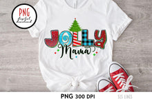 Load image into Gallery viewer, Jolly Mama PNG - Christmas Sublimation with Leopard Print - SLSLines