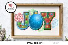 Load image into Gallery viewer, Joy Sublimation - Christmas Ornament &amp; Snowflakes PNG - SLSLines