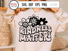 Load image into Gallery viewer, Kindness Matters SVG - Retro Inspirational Cut File - SLSLines