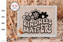 Load image into Gallery viewer, Kindness Matters SVG - Retro Inspirational Cut File - SLSLines