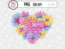 Load image into Gallery viewer, Kindness Smiles &amp; Joy - Happiness Sublimation Design PNG - SLSLines
