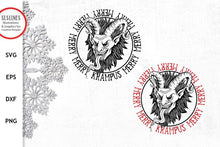 Load image into Gallery viewer, Krampus Christmas SVG - Merry Krampus Nordic Cut File - SLSLines