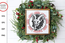 Load image into Gallery viewer, Krampus Christmas SVG - Merry Krampus Nordic Cut File - SLSLines