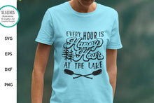 Load image into Gallery viewer, Lake &amp; Cabin SVG - Every Hour is Happy Hour Cut File - SLSLines
