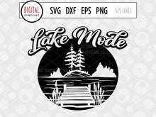 Load image into Gallery viewer, Lake &amp; Cabin SVG - Lake Mode Cut File - SLSLines