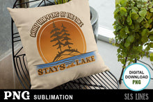 Load image into Gallery viewer, Lake Sublimation - What Happens at the Lake Stays at the Lake - SLSLines