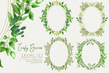 Load image into Gallery viewer, Leafy Green Geometric Frame Set - SLSLines