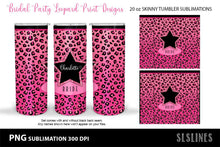 Load image into Gallery viewer, Leopard Print Bridal Party - Skinny Tumbler Sublimation Crafters Sublimation - SLSLines