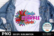Load image into Gallery viewer, Leopard Print Sunflower Sublimation - Smile Sparkle Shine - SLSLines