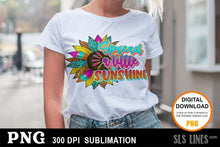 Load image into Gallery viewer, Leopard Sunflower Sublimation - Spread a Little Sunshine - SLSLines