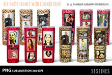 Load image into Gallery viewer, Skinny Tumbler Sublimation - Leopard Print DIY Photos