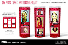 Load image into Gallery viewer, Skinny Tumbler Sublimation - Leopard Print DIY Photos