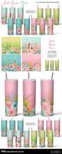Load image into Gallery viewer, Skinny Tumbler Sublimations - Pink Meadow Flowers