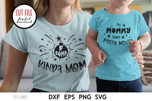Mommy & Me SVG - F-Bomb Mom & Potty Mouth Mom Cut File - SLSLines