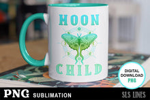 Load image into Gallery viewer, Mystical Sublimation Luna Moth with Moon Child - SLSLines