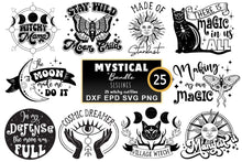 Load image into Gallery viewer, Mystical SVG Bundle | 25 Witchy &amp; Magical Cut File Designs - SLSLines