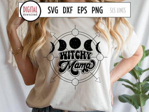 Mystical SVG - Witchy Mama Cut File For Cricut & Silhouette - SLSLines