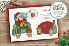 Load image into Gallery viewer, Naughty Santa Christmas Illustrations PNG - SLSLines