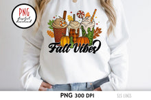 Load image into Gallery viewer, Pumpkin Spice Latte Sublimation - Fall Vibes PNG - SLSLines