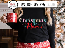 Load image into Gallery viewer, Retro Christmas SVG - Christmas Mama Cut File - SLSLines