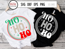 Load image into Gallery viewer, Retro Christmas SVG - Ho Ho Ho Cut File - SLSLines