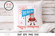 Load image into Gallery viewer, Retro Christmas SVG - Ho Ho Ho Merry Christmas Santa - SLSLines