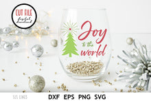 Load image into Gallery viewer, Retro Christmas SVG - Joy to the World Christmas Tree - SLSLines