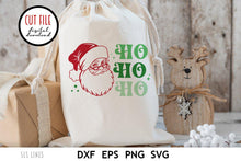 Load image into Gallery viewer, Retro Christmas SVG - Santa Claus Ho Ho Ho Cut File - SLSLines