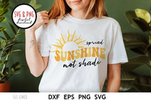 Load image into Gallery viewer, Retro Cut File - Spread Sunshine Not Shade SVG - SLSLines