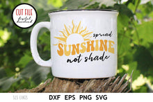 Load image into Gallery viewer, Retro Cut File - Spread Sunshine Not Shade SVG - SLSLines