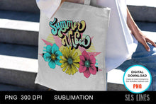Load image into Gallery viewer, Retro Flower Sublimation - Summer Vibes - SLSLines