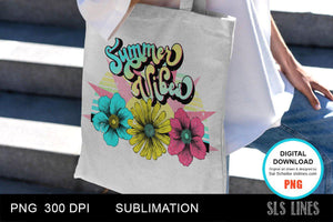 Retro Flower Sublimation - Summer Vibes - SLSLines