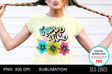Load image into Gallery viewer, Retro Flower Sublimation - Summer Vibes - SLSLines