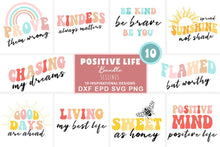 Load image into Gallery viewer, Retro Inspirational SVG Bundle | 10 Positive You Cut File Designs - SLSLines