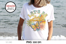 Load image into Gallery viewer, Retro Kindness Sublimation - Let&#39;s Be Better Humans PNG - SLSLines