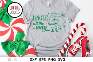 Retro Santa Claus Christmas SVG Bundle - 10 Fun Vintage Designs - SLSLines