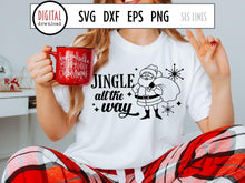 Load image into Gallery viewer, Retro Santa Claus SVG - Jingle All The Way PNG - SLSLines