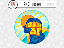 Load image into Gallery viewer, Retro Sublimation - Feminist AF PNG Design - SLSLines
