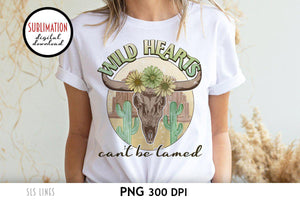 Retro Sublimation PNG - Wild Hearts Can't Be Tamed - SLSLines