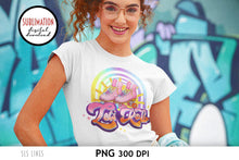 Load image into Gallery viewer, Retro Sublimation - Roller Skates Let&#39;s Roll PNG - SLSLines