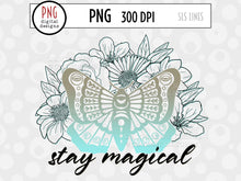 Load image into Gallery viewer, Retro Sublimation - Stay Magical Luna Moth PNG - SLSLines