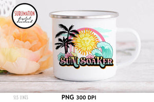 Retro Sublimation - Sun Soaker Beach PNG - SLSLines