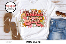 Load image into Gallery viewer, Retro Sublimation - Vintage Soul with Flowers PNG - SLSLines